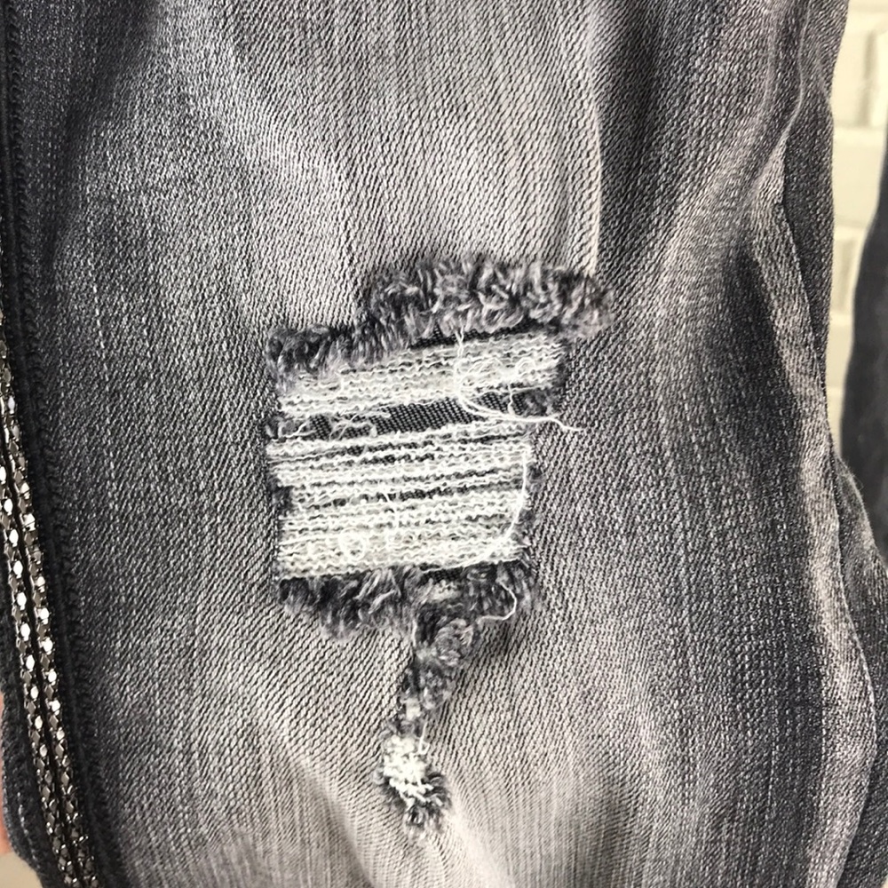 Jolt Black Rip Style Jeans - Picture 4 of 8